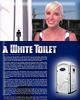 A White Toilet Porta Potty