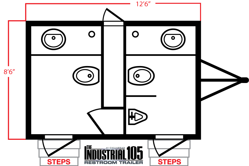 The Industrial 105 Restroom Trailer by CALLAHEAD 1.800.634.2085