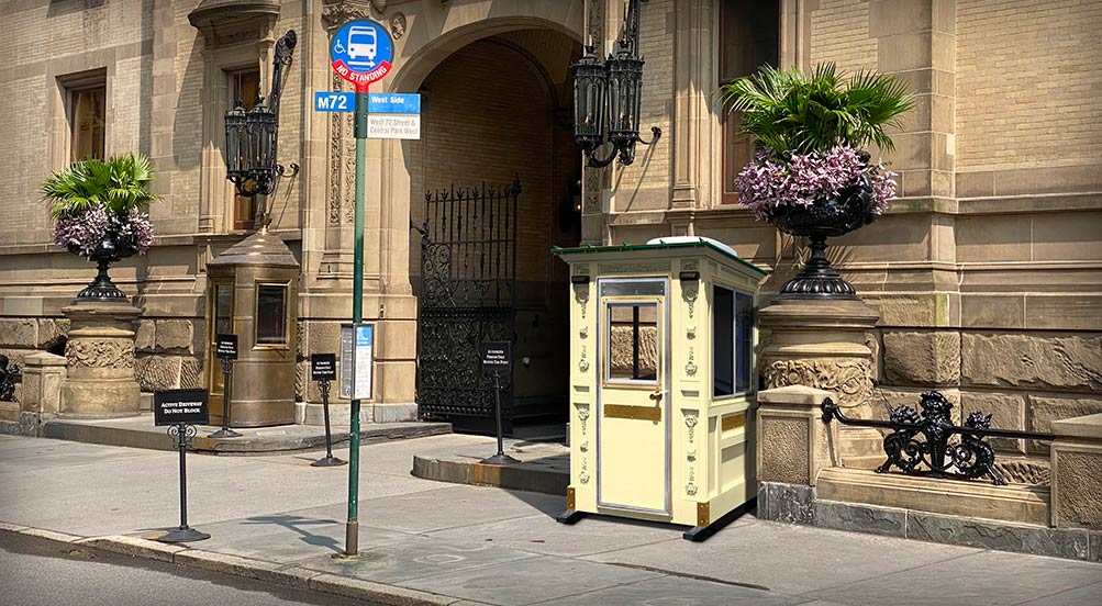 Valet Key Booth 16 | Valet Key Booth 16 being used at a building in New York.