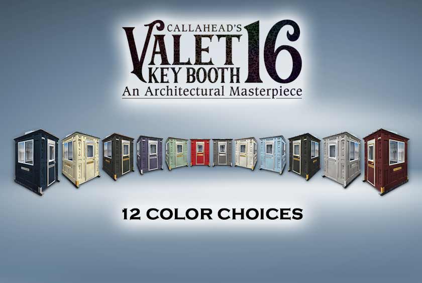 Valet Key Booth 16 HAS 12 COLOR CHOICES