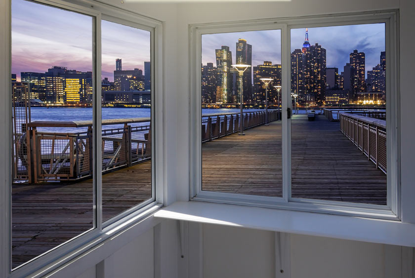 LARGE WINDOWS PROVIDE EXPANSIVE VIEW OF SURROUNDINGS