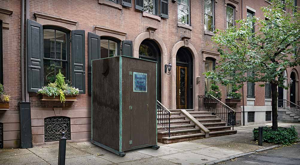 The Classic Portable Toilet In The City