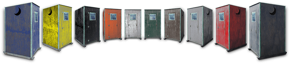 The Classic Portable Toilet is available in several color choices