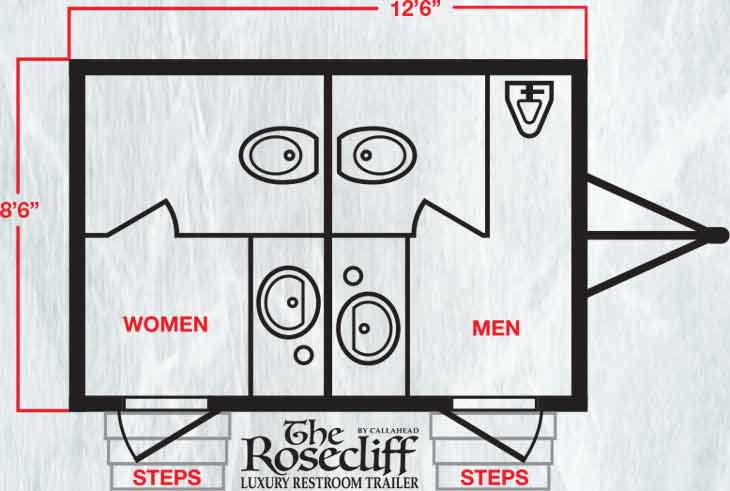 The Rosecliff Restroom Trailer By Callahead 1 800 634 2085